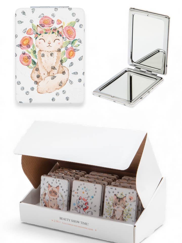 Ensemble de miroirs compacts rectangulaires pour la vente par Artini Accessories