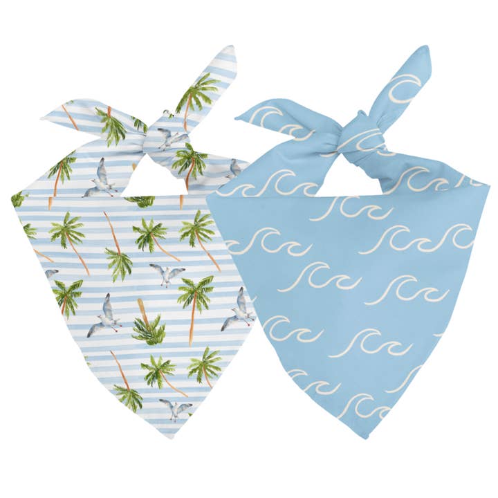 Shores Dog Bandana for wholesale by Dog Bandana Co.