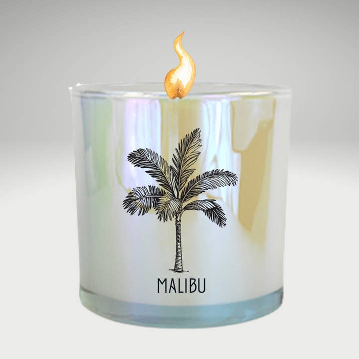 'Malibu' Duftlys | Teak+Oud m/Havsalt+Ozon for engroshandel hos L.A Discovery Shop