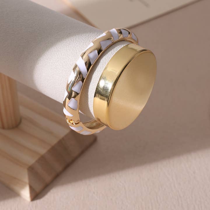 KALISTA - Wholesale Bangle Bracelet - Puzzle Reed