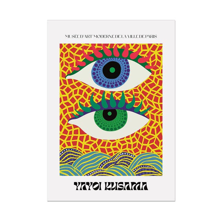 Yayoi Kusama Art Print - Spotty Eyed and other Purchase wholesale kiełbasa smażona z cebulką. Free returns & net 60 terms on Faire trending on Faire.
