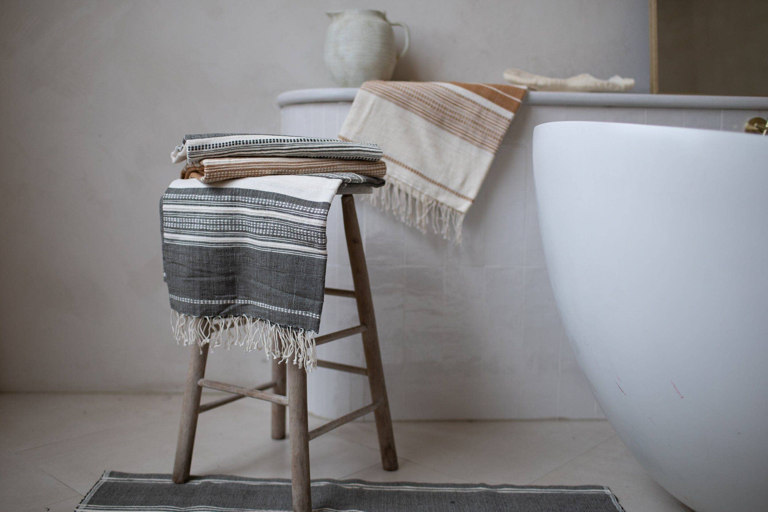 Sabahar - Wholesale Bath Towel - Genalé Handwoven Ethiopian Cotton Towel2