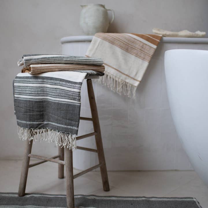 Sabahar - Wholesale Bath Towel - Genalé Handwoven Ethiopian Cotton Towel2