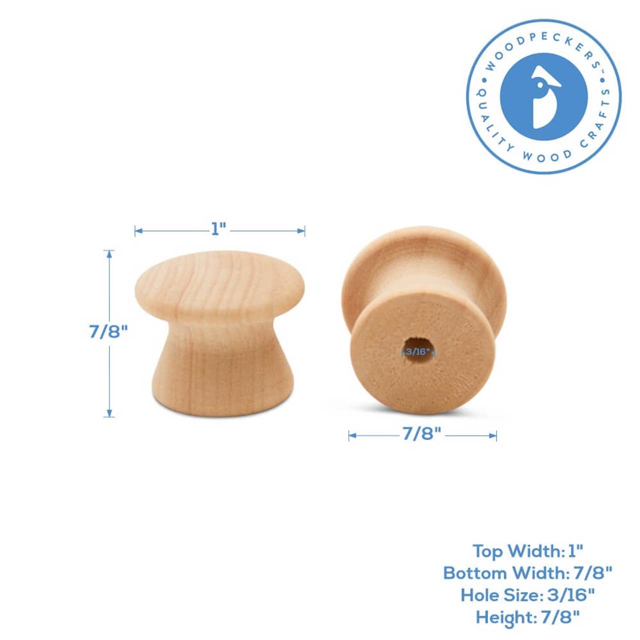 Woodpeckers Crafts - Wholesale DIY Craft Kit - Wooden End Grain Knobs3