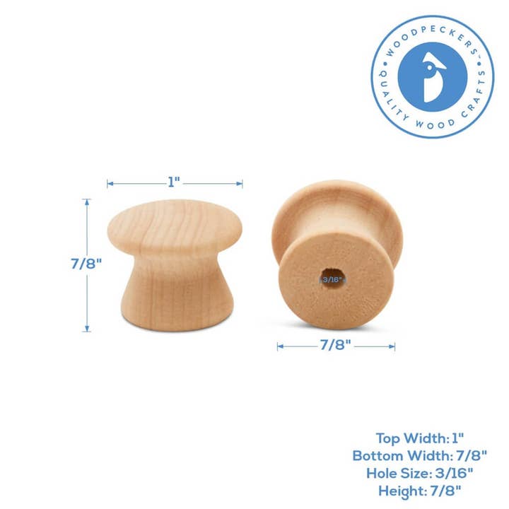 Woodpeckers Crafts - Wholesale DIY Craft Kit - Wooden End Grain Knobs3