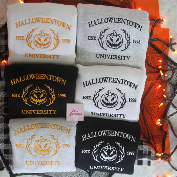 Girocollo ricamato Halloweentown per la vendita all'ingrosso da parte di SewGenesis