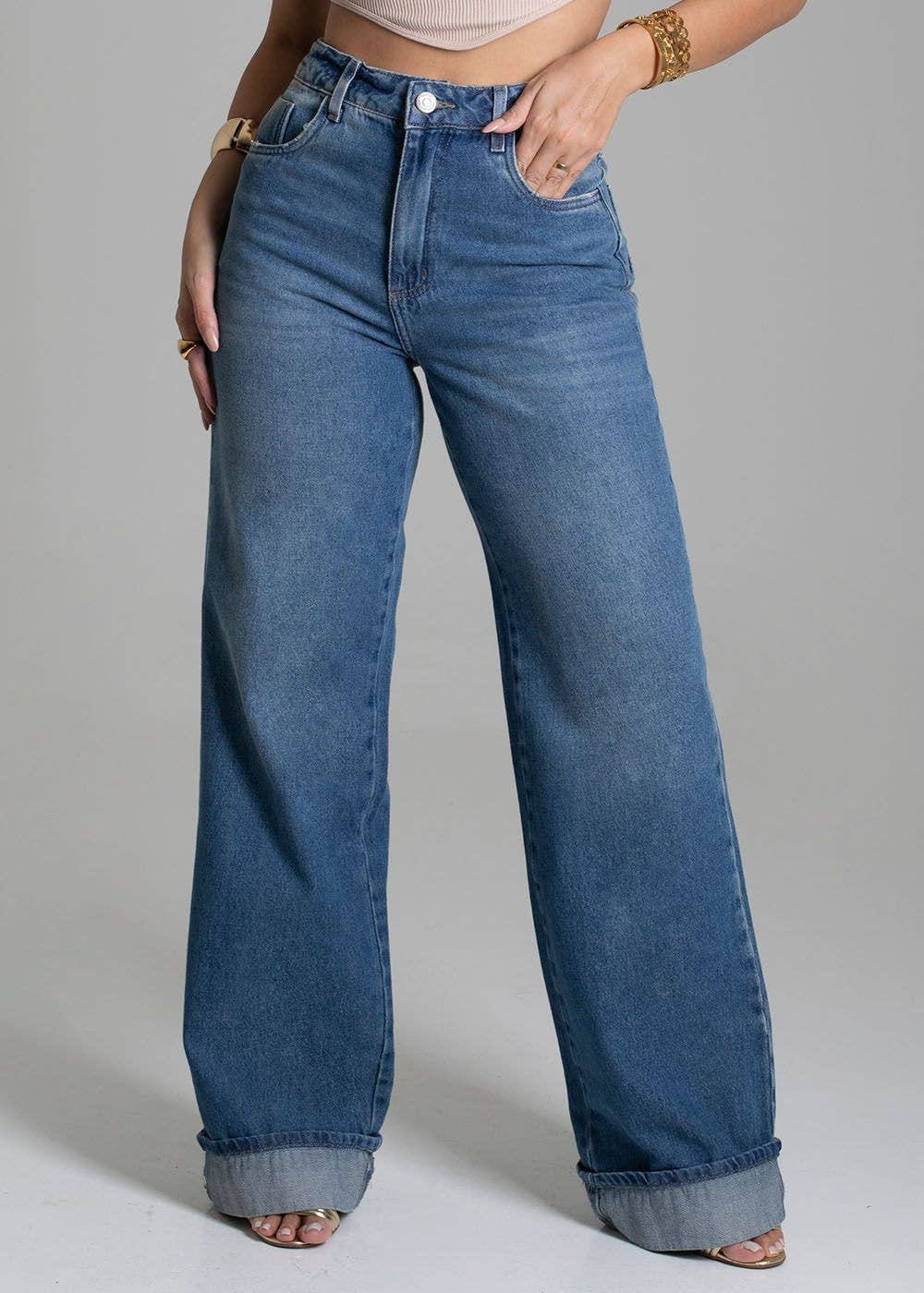 Sawary Jeans - Wholesale Jeans - Women's - Sawary Wide Leg Jeans1