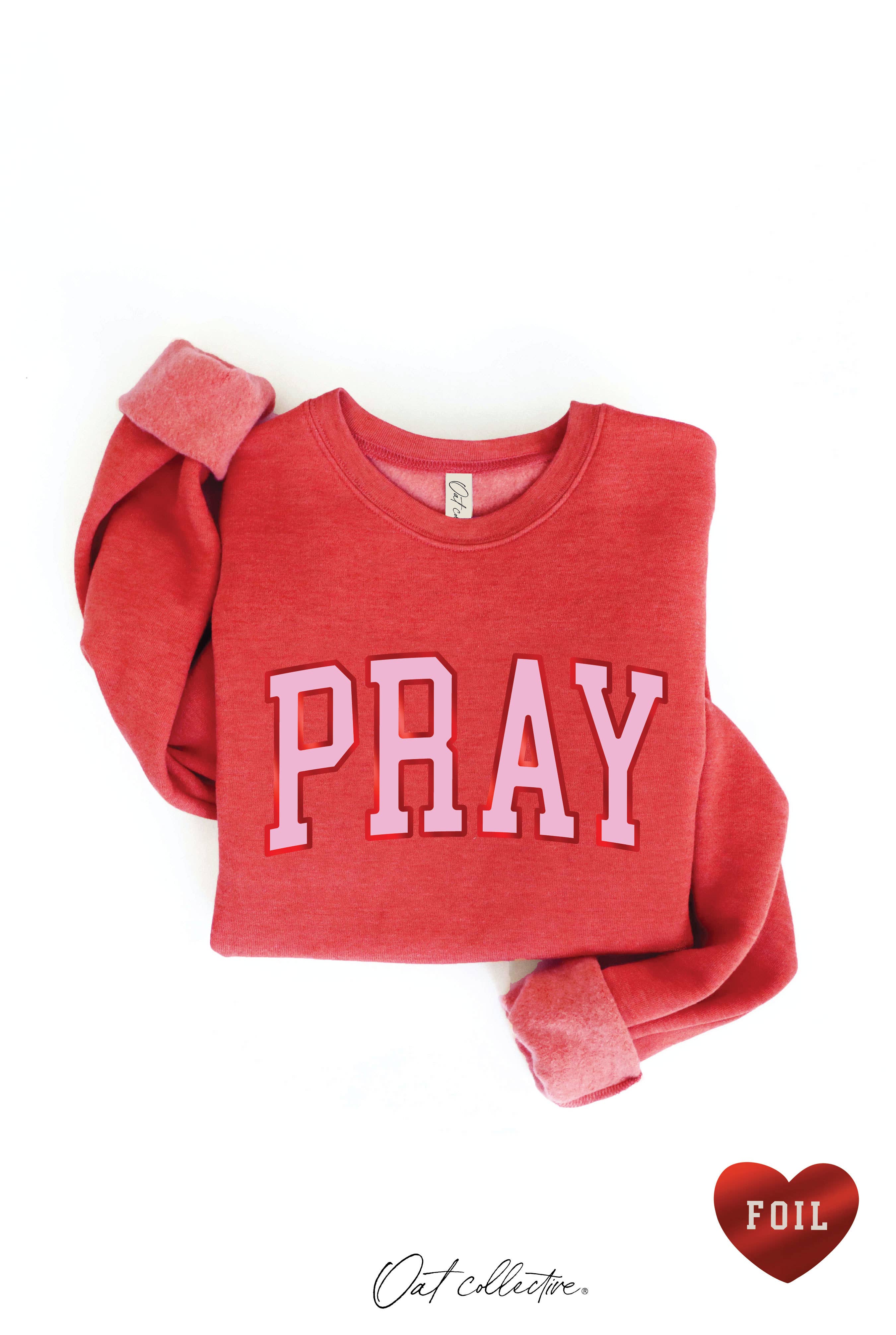OAT COLLECTIVE - Vendita all'ingrosso Felpa stampata - Donna - Felpa con grafica PRAY FOIL7