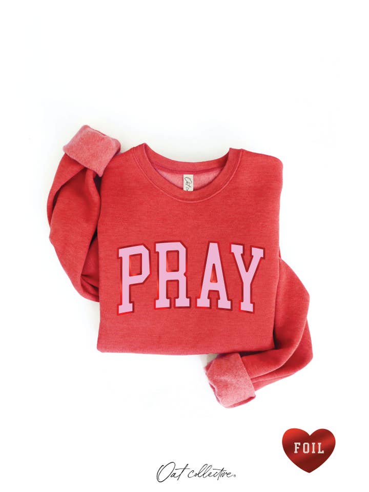 OAT COLLECTIVE - Vendita all'ingrosso Felpa stampata - Donna - Felpa con grafica PRAY FOIL7