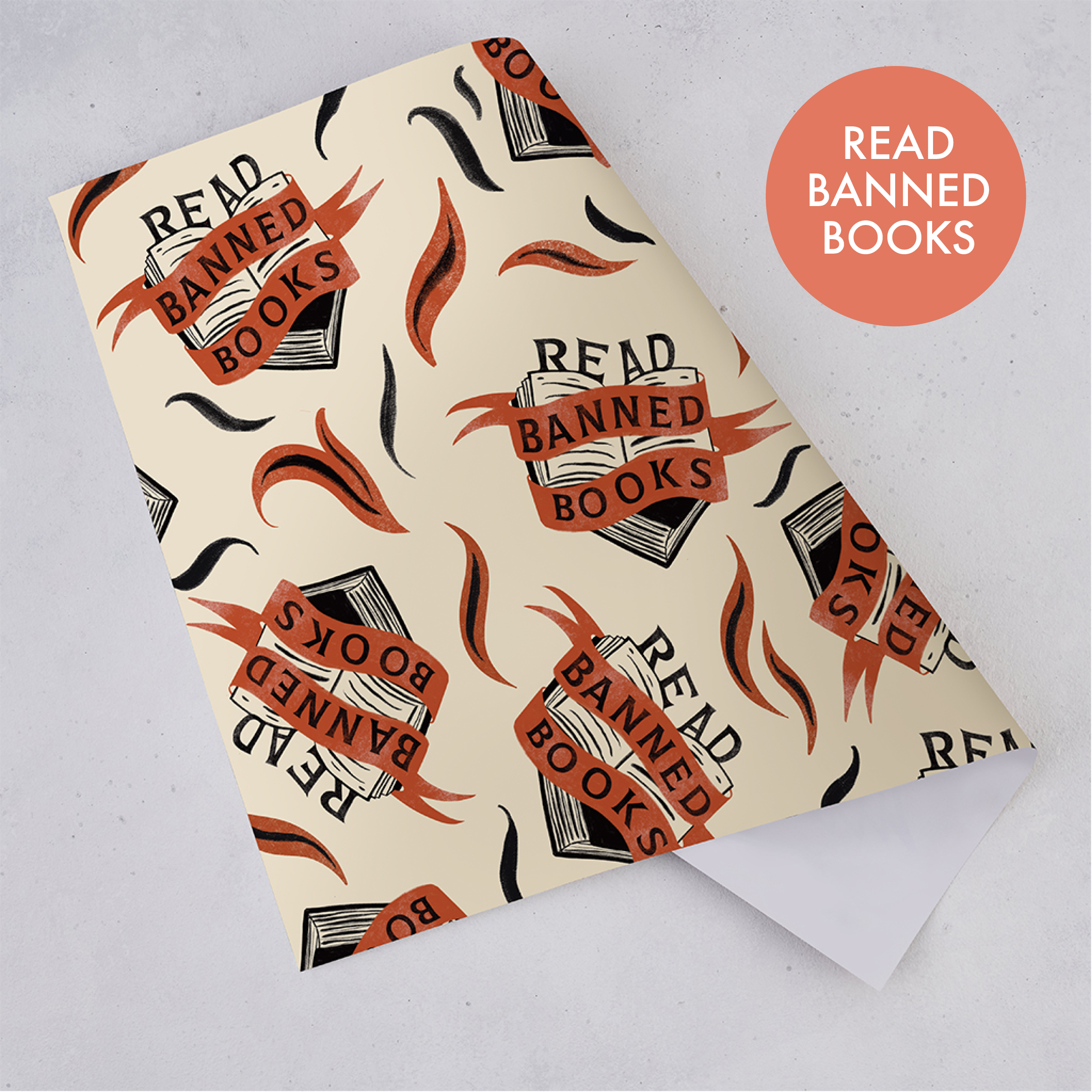 Bookishly (No US Import Fees) - Wholesale Flat Wrap - Book Gift Wrap Bulk Packs of Mixed Designs4