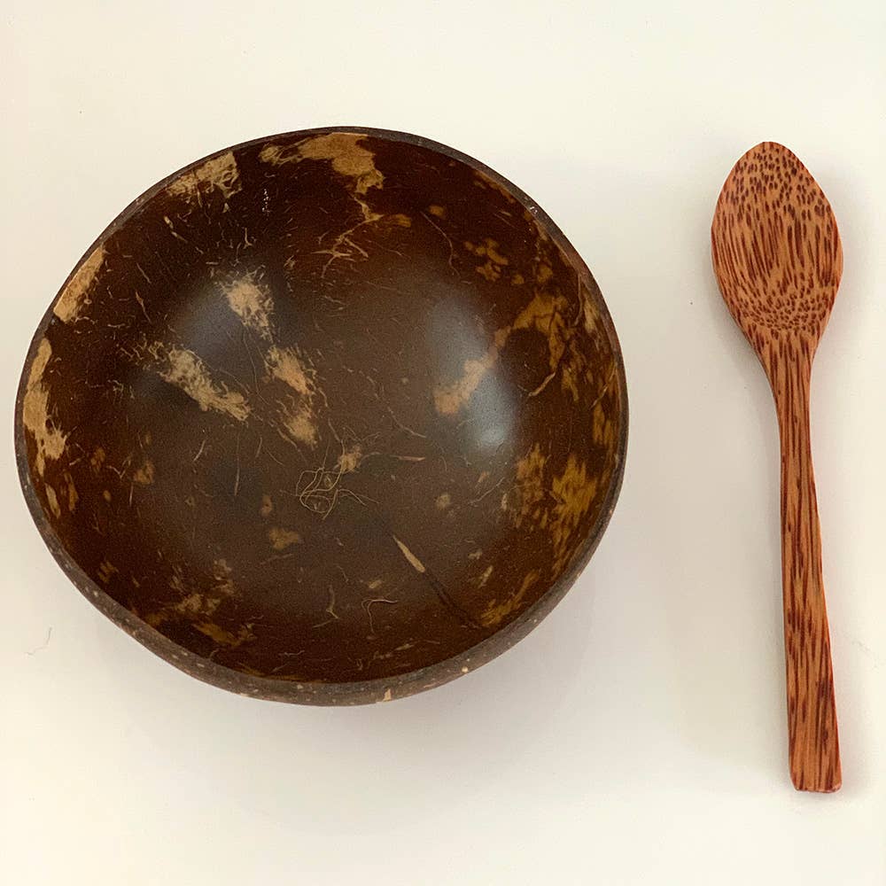 VIE - Vendita all'ingrosso Insalatiera - Set Premium di 2 Ciotole e Cucchiai in Noce di Cocco Sigillati7