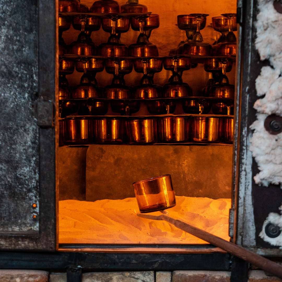 Bluecorn Candles - Wholesale Jar/Filled Candle - Pure Beeswax Jar Candle in Blown Glass Holder6