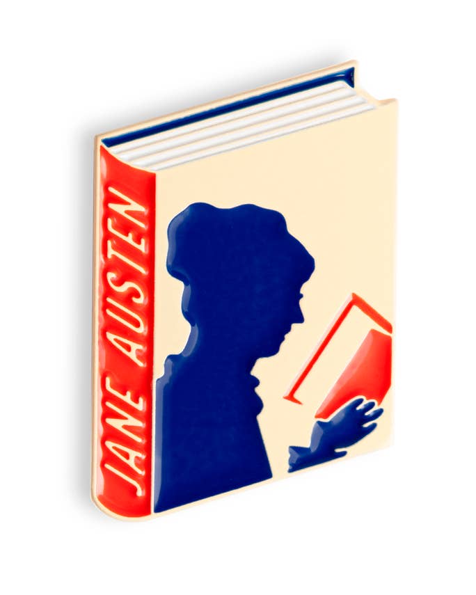 Judy Kaufmann - Vente Épinglettes/boutons - Pin's Émaillé Jane Austen pour Librairies1