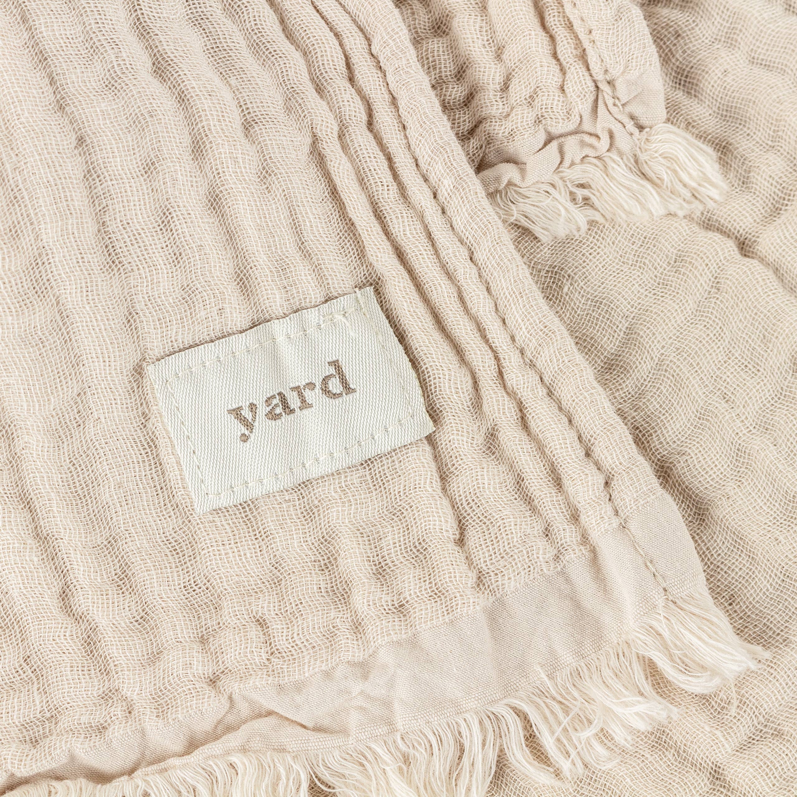 Lark Muslin Cotton Throw Natural for wholesale on Faire3