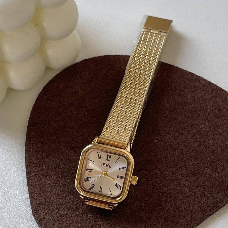 Dipped Shop - Wholesale Wrist Watch - Women's - Retro Roman Numeral Quartz Watch DP25E4375