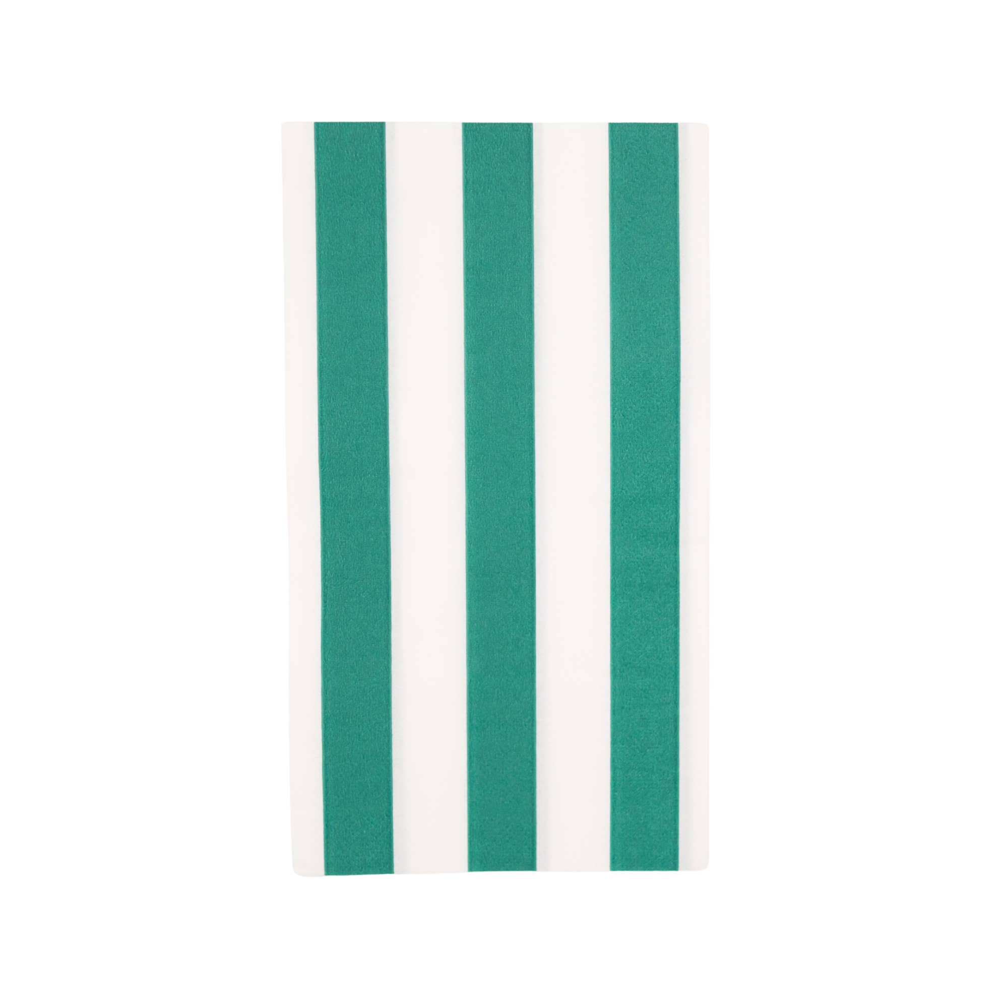 Bonjour FĂȘte - Wholesale Disposable Napkin - EMERALD GREEN CABANA STRIPE GUEST TOWELS
