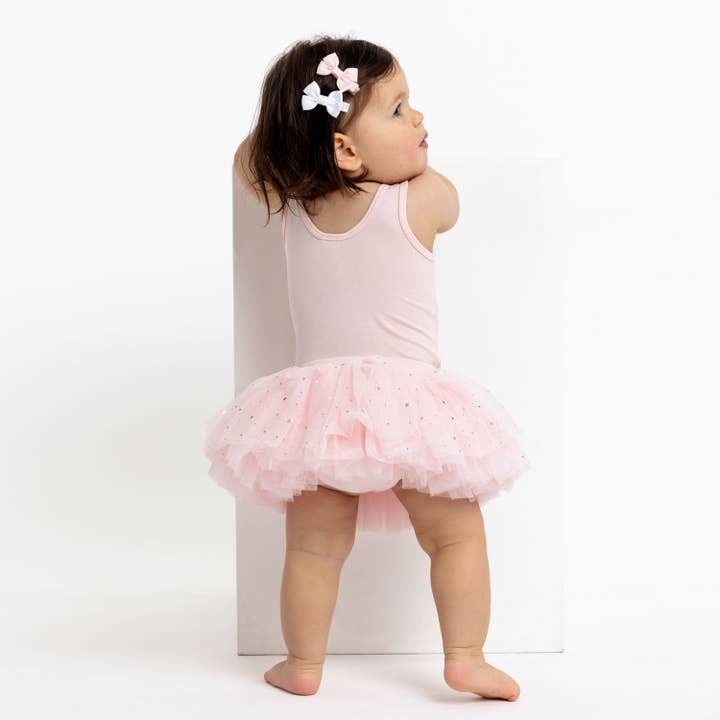 Ballet Rosa Tiny: Tutú de ballet con lentejuelas para bebé en rosa de venta al por mayor en Faire