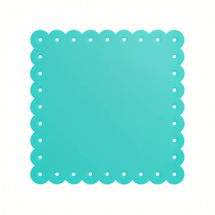 Factory Direct Craft – Engroshandel Vægskilt – 18-1/2" Metalflise med bølget kant og magnet - Vælg farve12