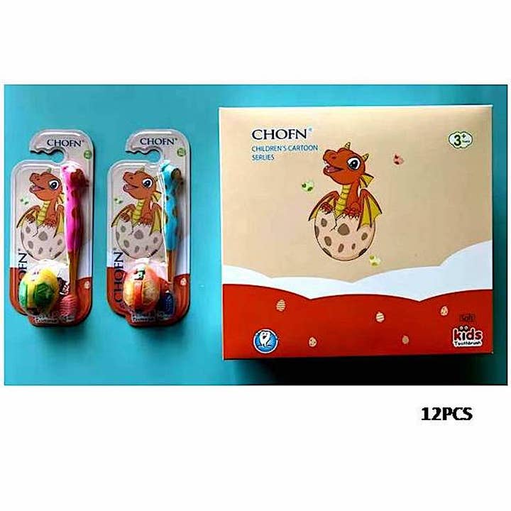 Atlas Fashion – wholesale Toothbrush – Kids & Baby – 12 PCS Children's Toothbrush & Toy Set1