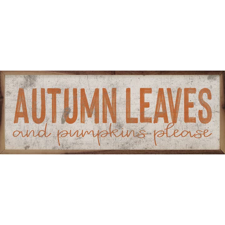 Autumn Leaves Orange On White for wholesale by Kendrick Home