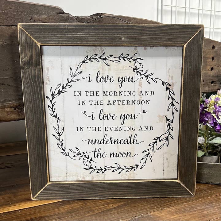 JanMichaels Art & Home - Wholesale Wall Sign - JP5569 I Love You in the Morning