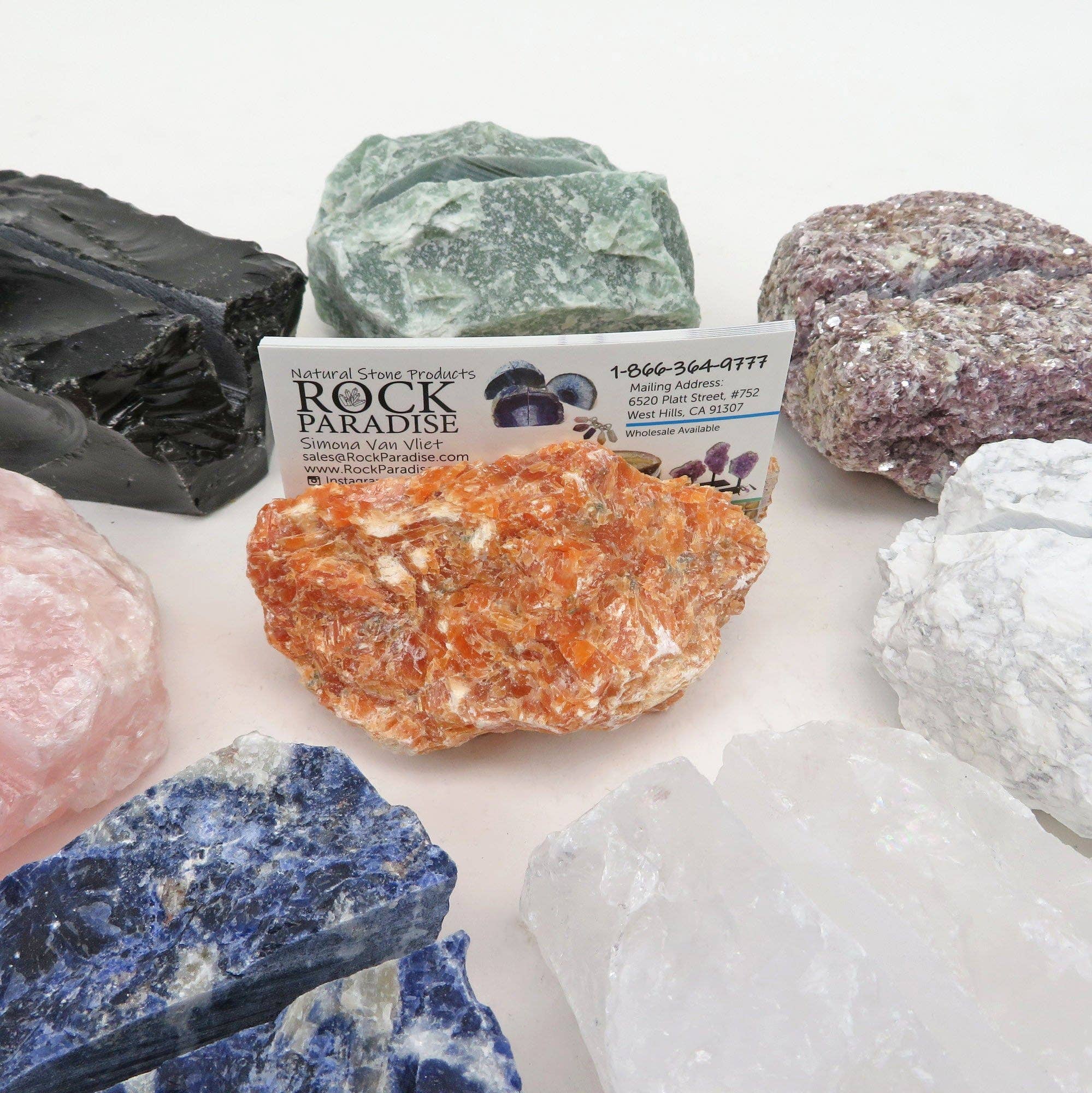Rock Paradise - Wholesale Business Card Holder - Natural Stone Crystal Business Card Holder - Large10