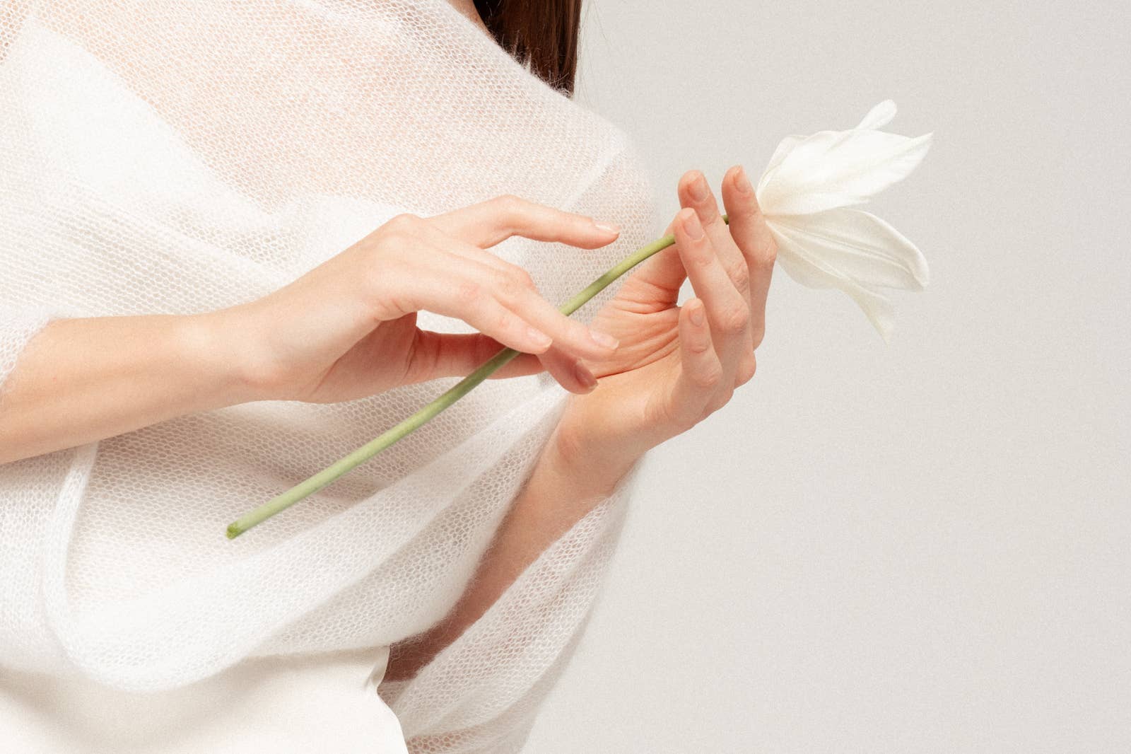 WOOL HOUSE - Wholesale Wrap - Women's - Mohair Wrap Modern Wedding Shrug / EMMA11