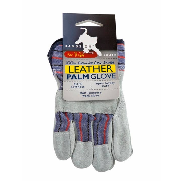 Hands On - Wholesale Gloves - Kids - HANDS ONâ„¢ Kids Leather Palm Gloves