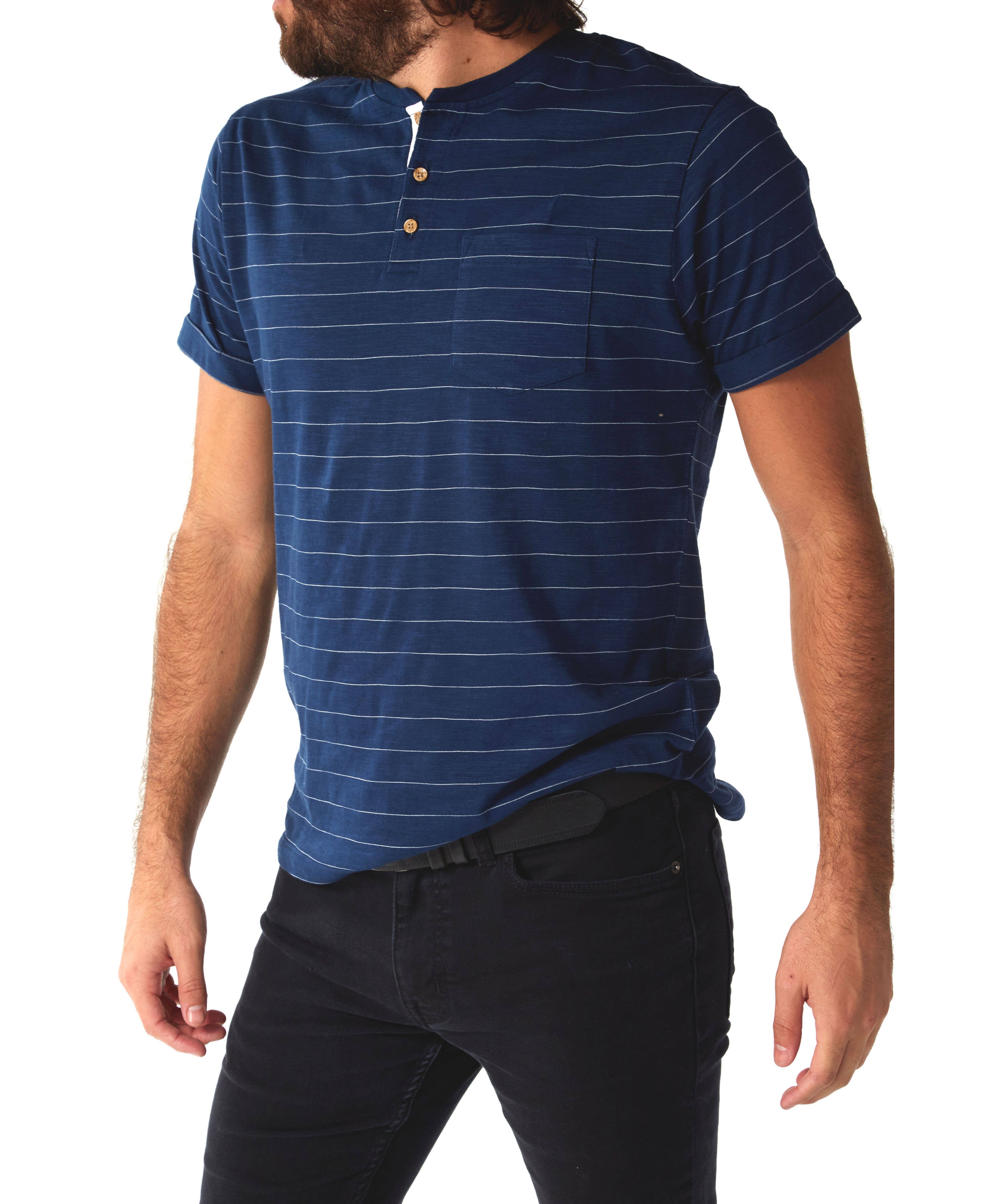 PX - Wholesale T-Shirt - Men's - Wade Pinstripe Henley9