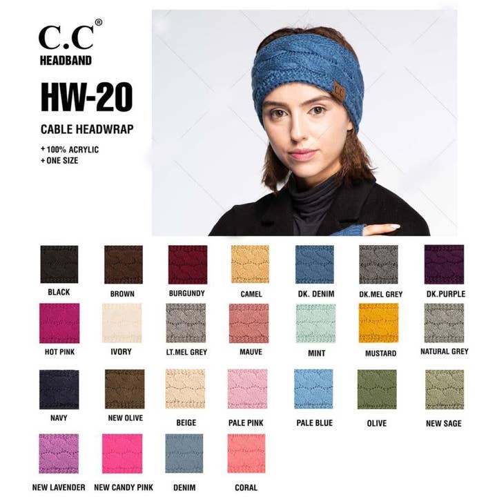 CC Headbands HW-20 for wholesale by PLT Wholesale
