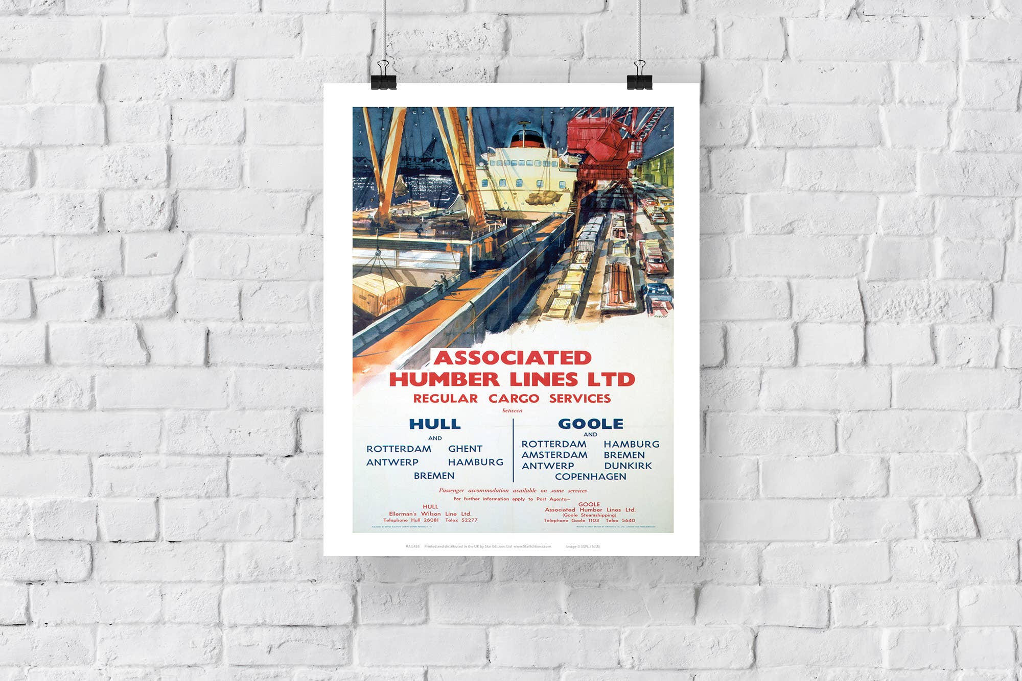 Star Editions – wholesale Art print – Associated Humber Lines Ltd Hull And Goole - Art Print2