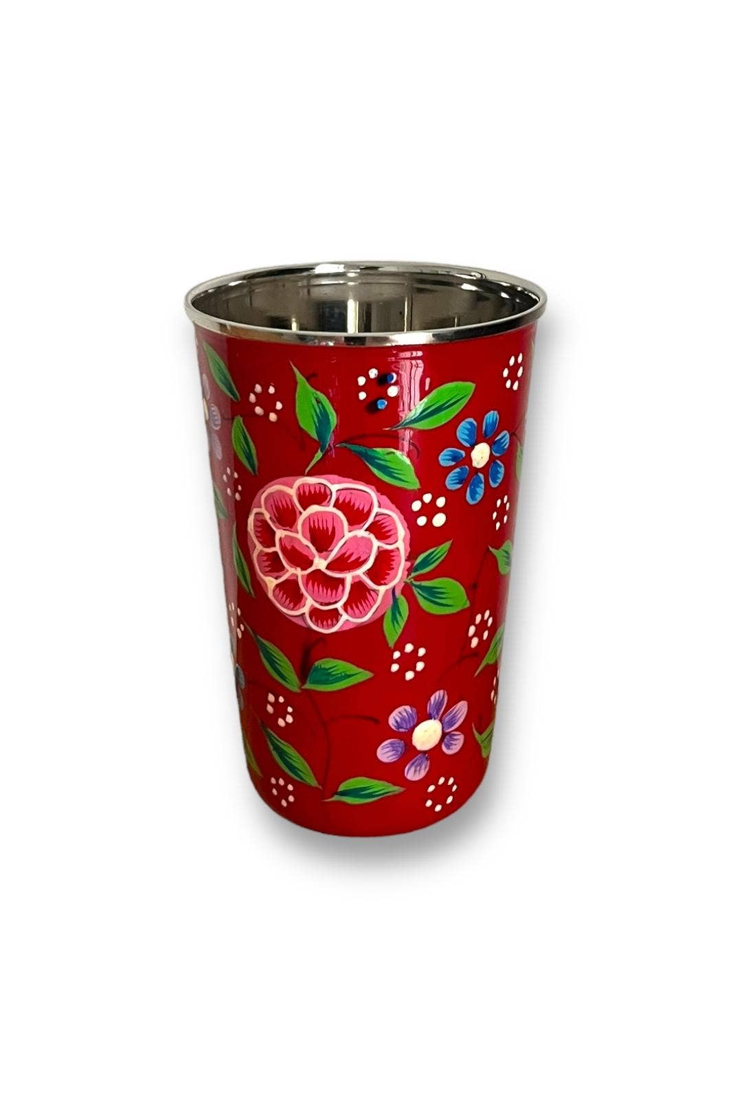 Curiosity Lab - Wholesale Drinking Glass/Cup - Hand-painted food-grade stainless steel tumbler Srinagar Grand12