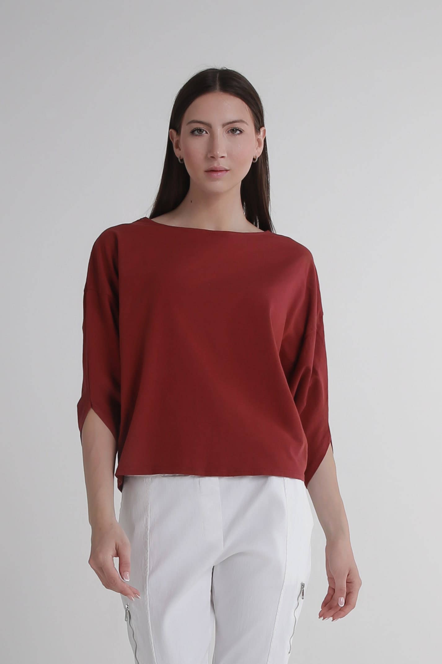 TINA Stephens Italy/Tees By Tina - Wholesale T-Shirt - Women's - Omaria Batwing Crop Top (BSS171)32