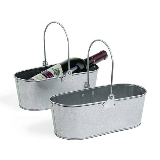 Buhi Imports - Wholesale Bucket/pail - 10" Galvanized Oval with bale handle0