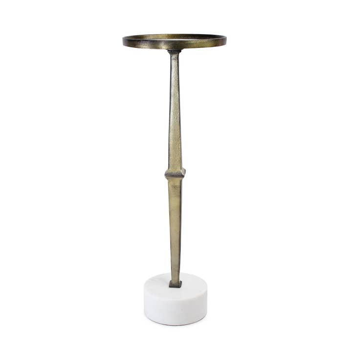 Howard Elliott on Faire - Wholesale Side table - Cin Cin Aluminum and Marble Table4