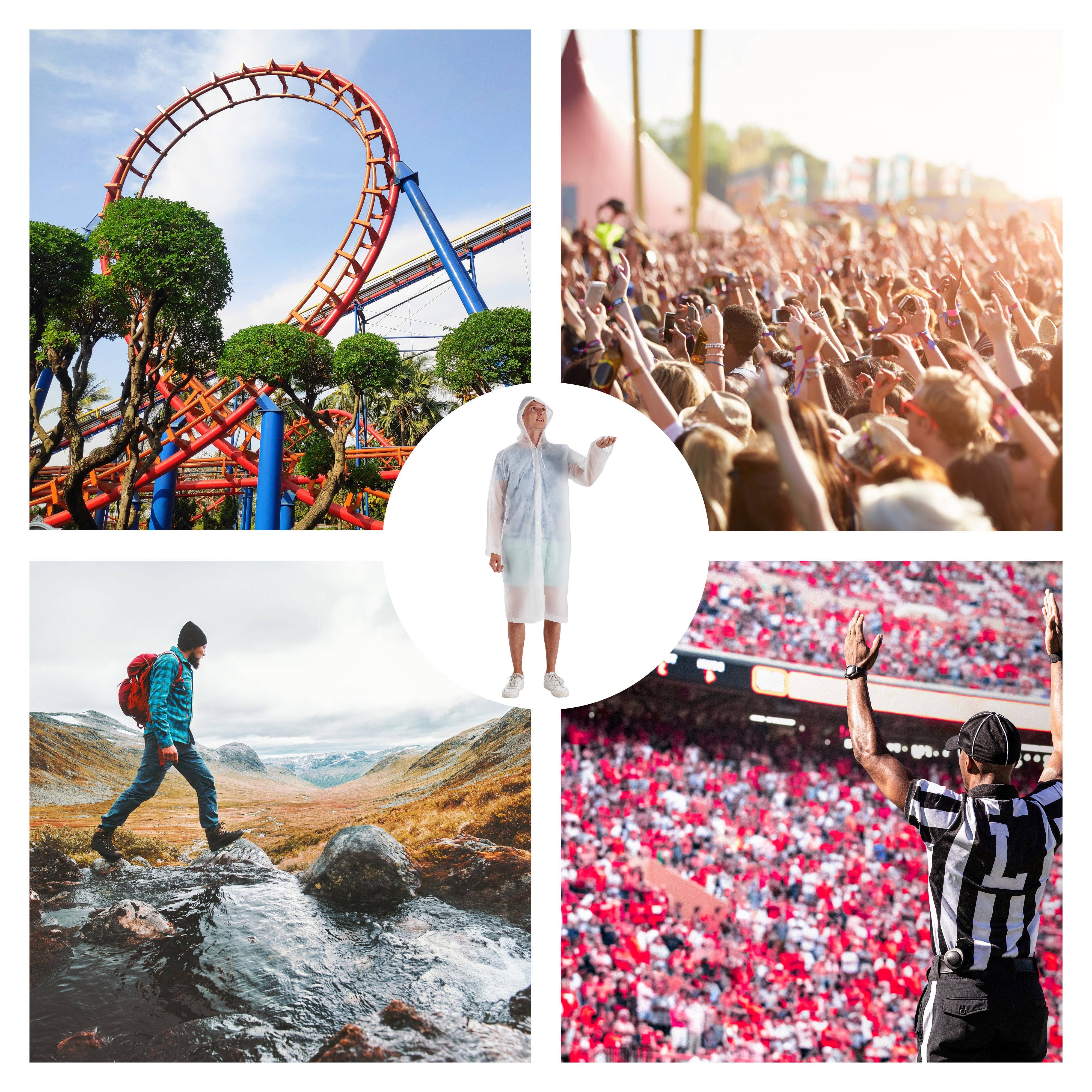 Bramble – wholesale Poncho - Dam – 6 vattentäta ponchos med huva2