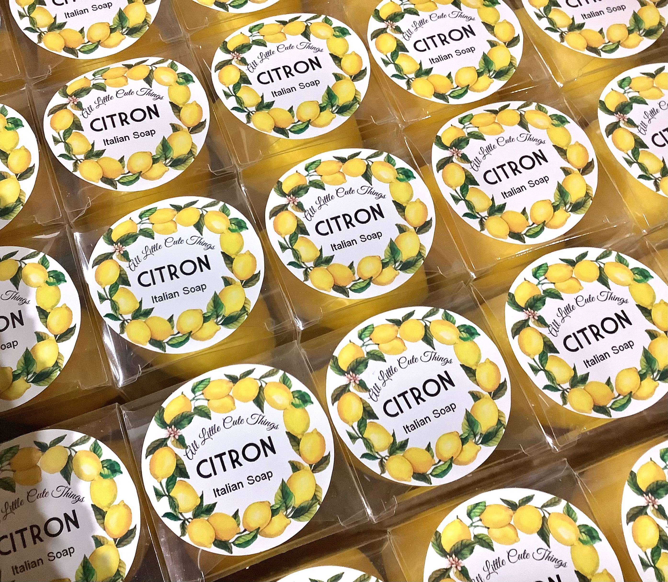 All Little Cute Things - Wholesale Bar Soap - Italian Scented Soap. Citrus Lemon Limoncello Party Favors2