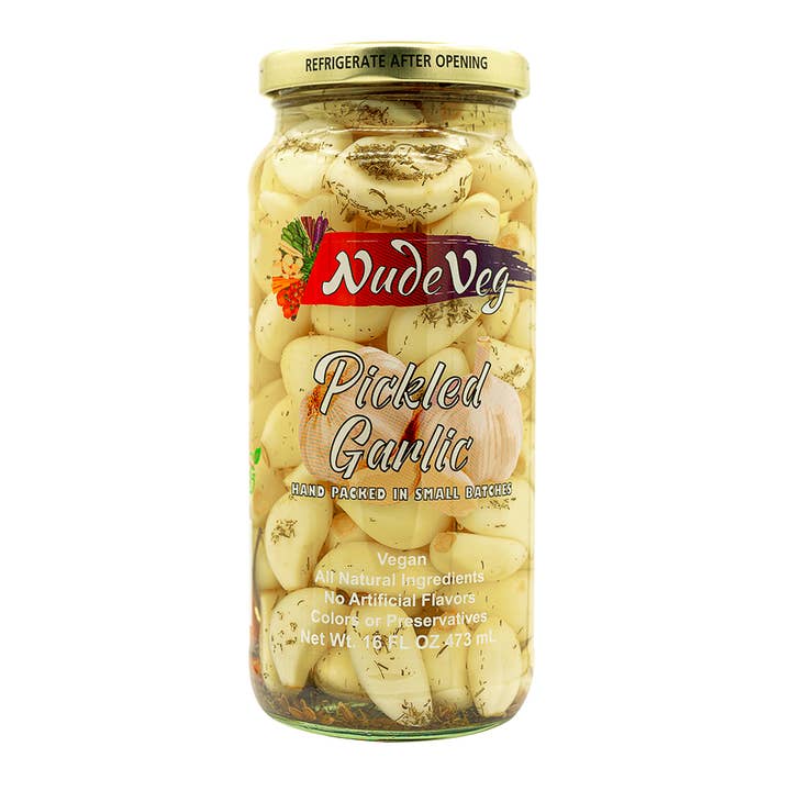 Ayurveg | NudeVeg Pickles - Wholesale Pickled Vegetables - Handcrafted Pickled Garlic | Spicy Dill | Artisanal Pickles