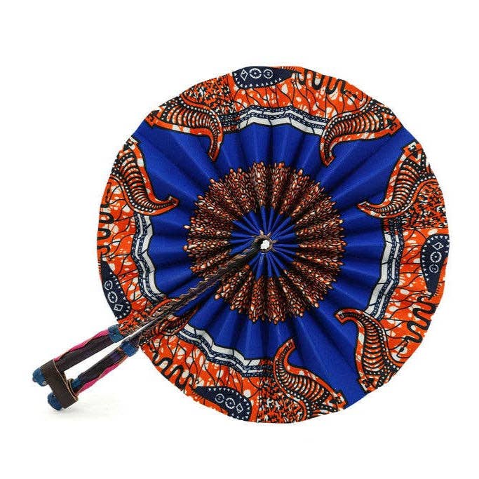 Gitzell FairTrade – wholesale Tillbehör – Handhållen tygvikbar solfjäder7