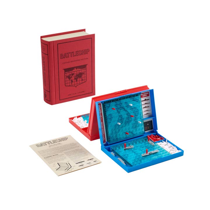 WS Game Company - Wholesale Board Game - Battleship Vintage Bookshelf Edition