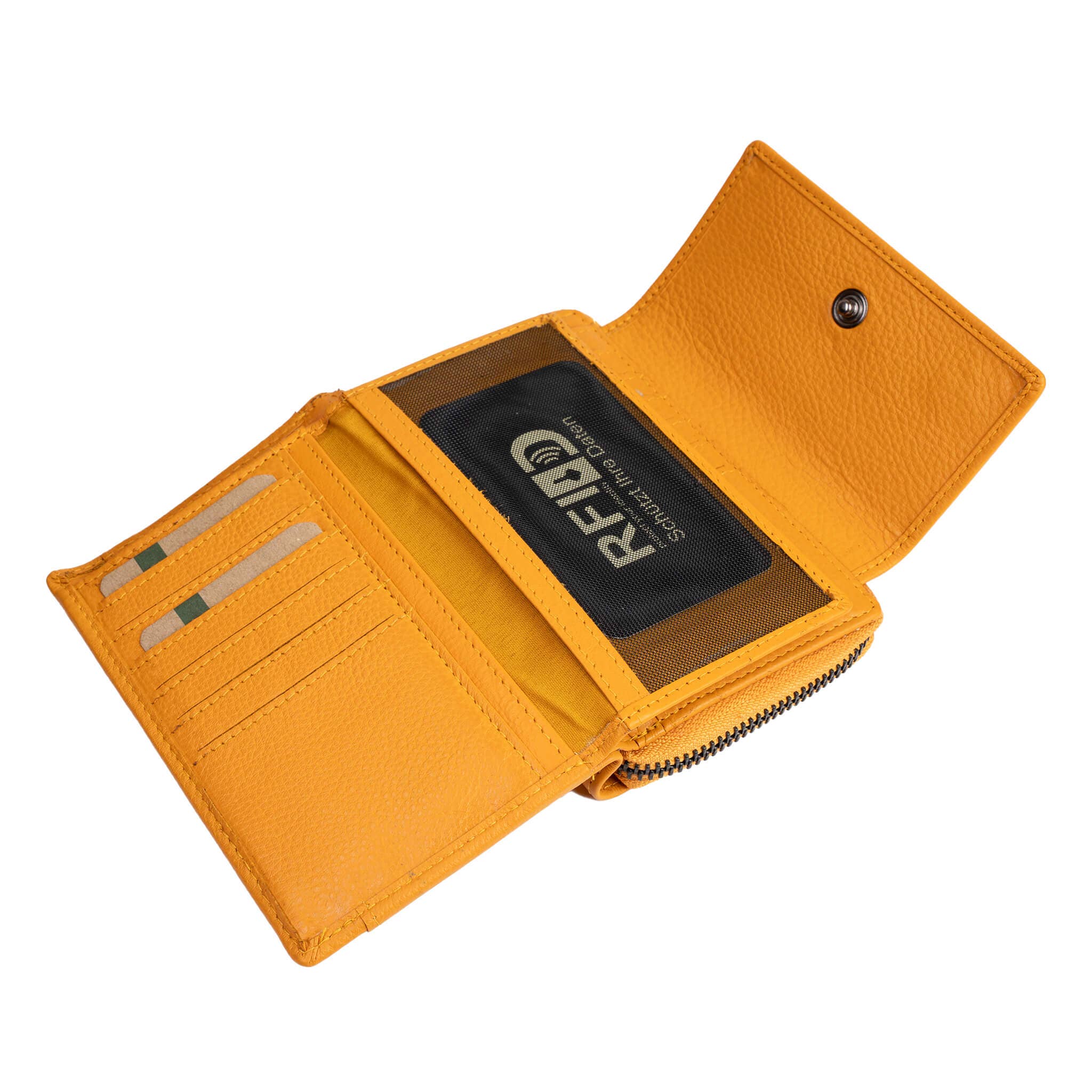 Greenwood - Wholesale Wallet - Women's - Kazu Wallet Women Medium Leather Purse Ladies RFID2