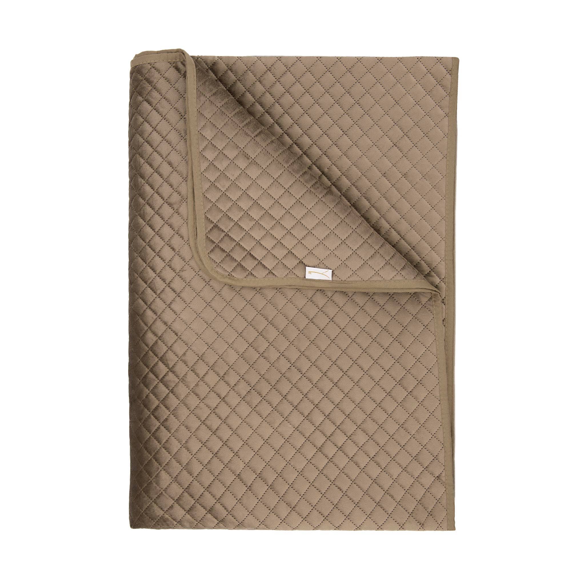 Heckettlane - Wholesale Bedding Blanket - Victoria Bedspread 270x260 Taupe1