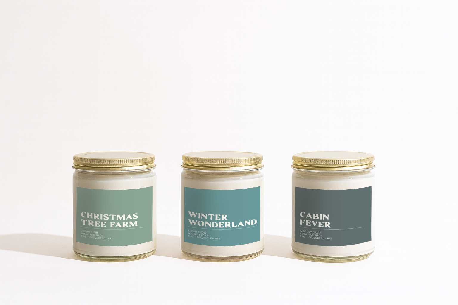 Nomad Design Co - Wholesale Jar/Filled Candle - Christmas Tree Farm Candle1