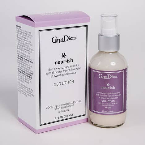 Spa Nourish CBD Facial & Body Lotion - 2000mg Full Spectrum for wholesale by Carpe Diem CBD
