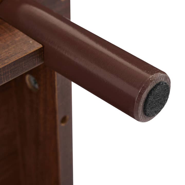 Urban Meuble - Wholesale Console Table - Vintage-style walnut wood effect TV stand with 2 rattan doors, 4 drawers 180*35*44cm KUQON22