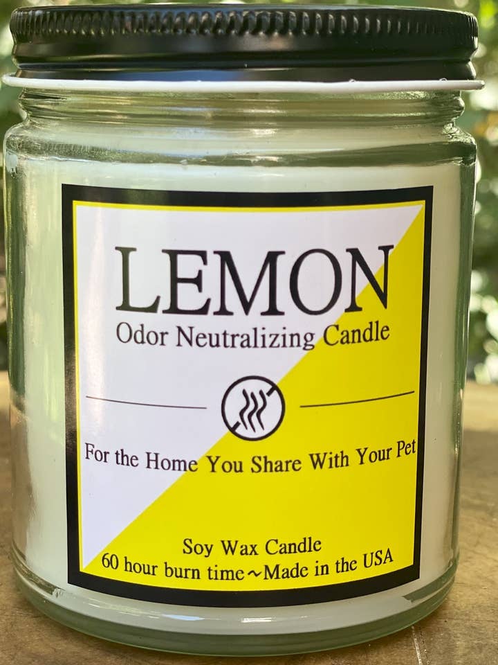8 oz Odor Neutralizing Candle- Lemon for wholesale by Candle Consultants