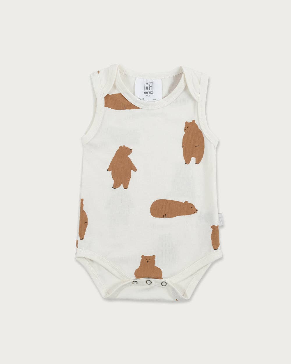 Babu - Wholesale Bodysuit (Non-Footed) - Baby - Organic Cotton Lycra Singlet Bodysuit2