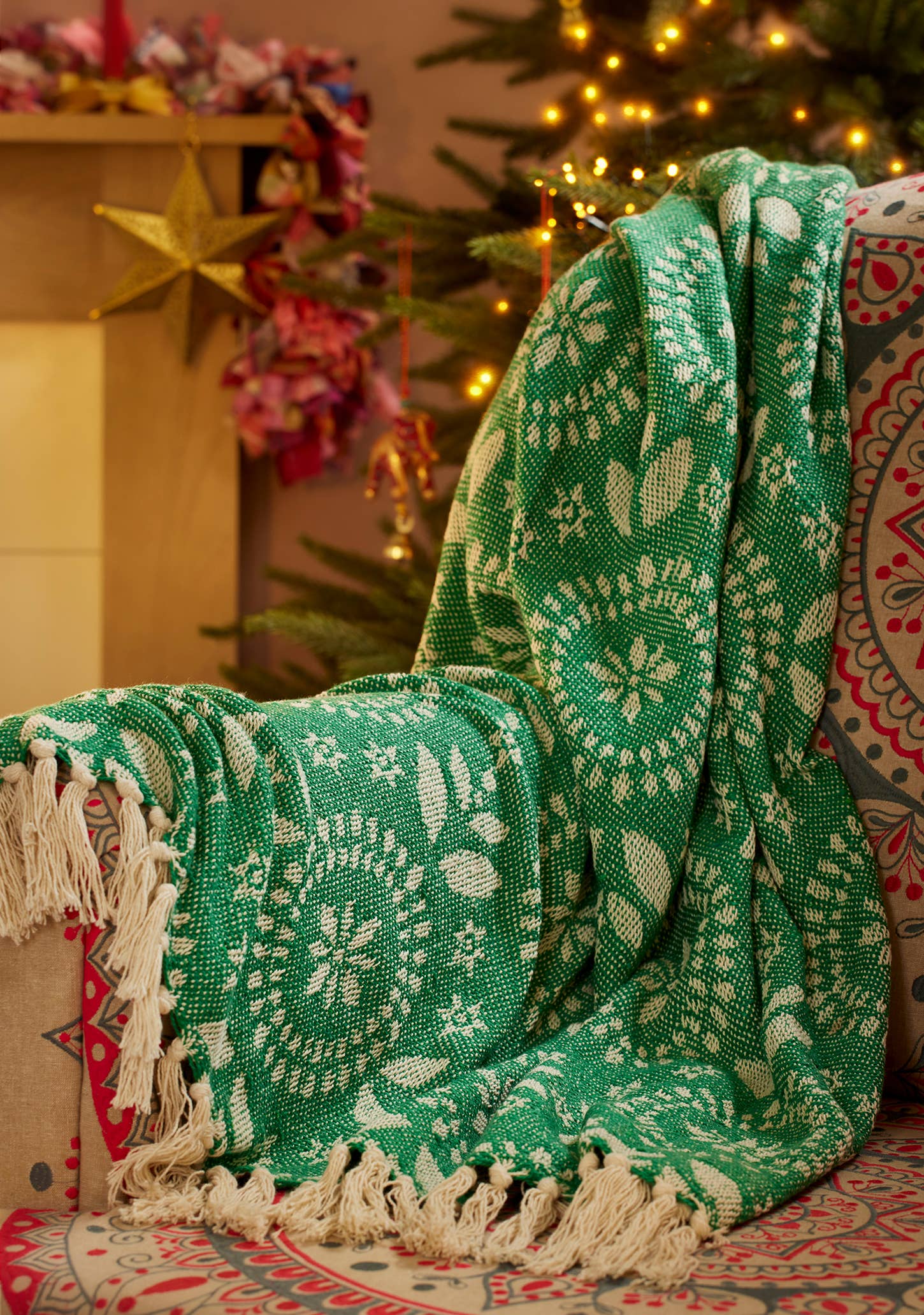 Namaste – wholesale Throw blanket – Jolly Recycled Cotton Jacquard Throw2