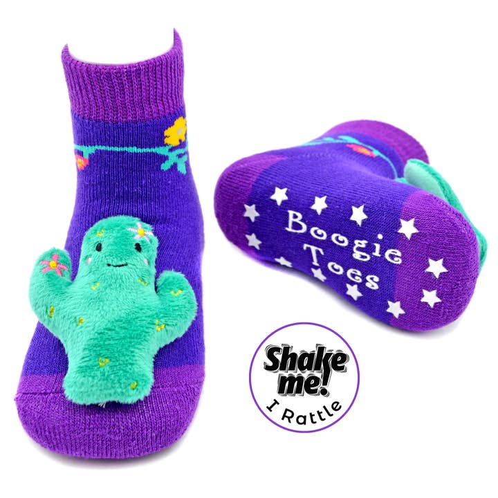 Baby Cactus Boogie Toes - Ratelsokken voor baby's voor wholesale door Boogie Toes