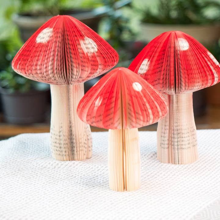 Libro Funghi-Decorazioni Autunnali-Decorazioni di Halloween Regalo Letterario per la vendita all'ingrosso da parte di Root To Vine